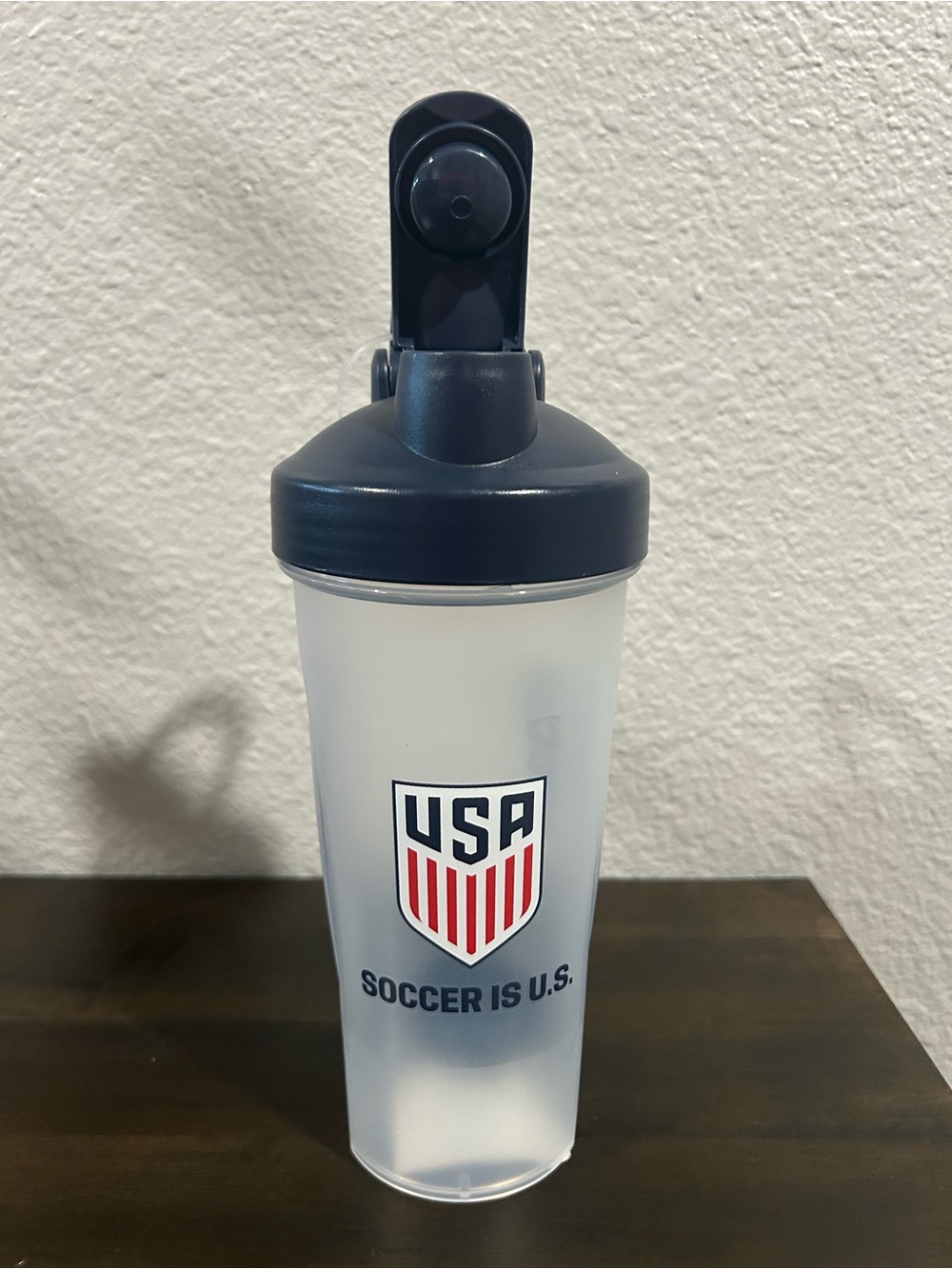 & Other Stories Navy and Clear USA Soccer Shaker plastic  Bottle